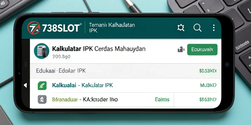 Tampilan antarmuka sederhana dan intuitif dari 738SLOT Kalkulator IPK.