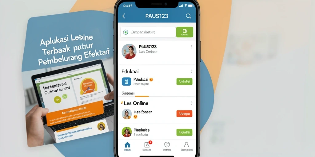 Antarmuka aplikasi PAUS123 yang interaktif dan menyenangkan.