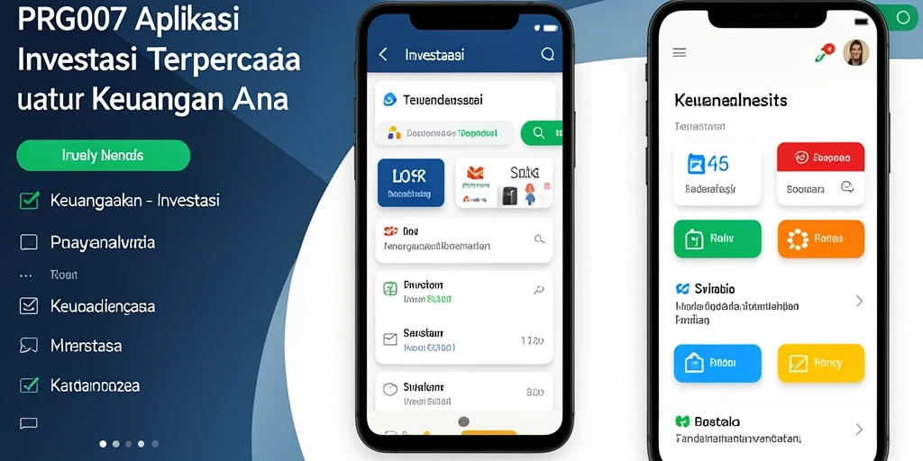 Tampilan antarmuka PRG007 yang modern dan intuitif untuk investasi.
