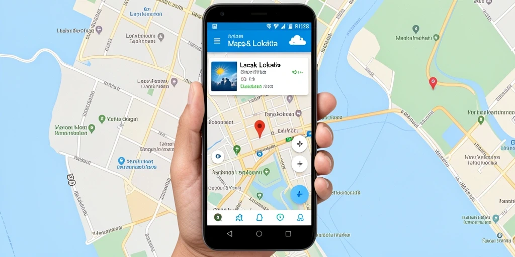 Antarmuka user-friendly RI188 yang menampilkan fungsi Lacak Lokasi.