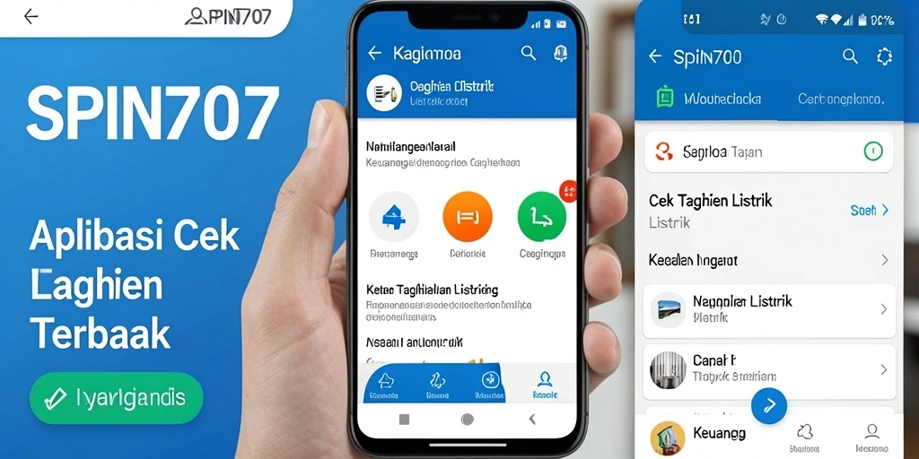 Antarmuka SPIN707 untuk cek tagihan listrik yang mudah dipahami.