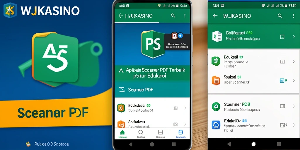 Tampilan antarmuka aplikasi Scanner PDF WJKASINO yang sederhana dan intuitif.