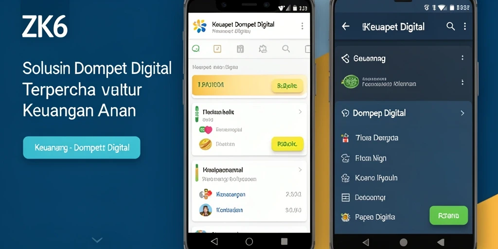 Antarmuka ZK6 yang sederhana dan fungsional untuk Dompet Digital.